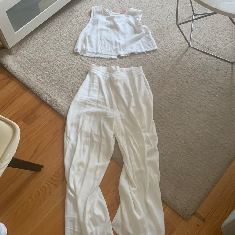 White matching set
